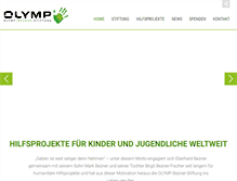 Tablet Screenshot of olymp-bezner-stiftung.de